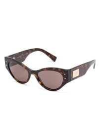 Dolce & Gabbana Eyewear oval-frame Sunglasses | Brown | FARFETCH at Farfetch